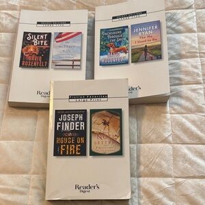 Reader Digest Large Print Paperback Books - Lot of 3. Two Stories in each book